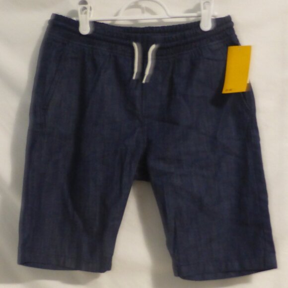 H&M | kids 12-13 years | Dark Blue Lightweight Pull-On Denim / Jean Shorts | NWT - Picture 1 of 16